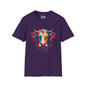 Colorful Cow Adult T-shirt