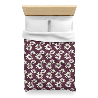Purple Tide Petals Microfiber Duvet Cover