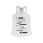 Be Bold Be Happy Women's Ideal Racerback Tank