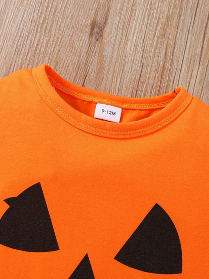 Halloween Cozy Sets – Leggings & Long Sleeve Tops in Pumpkin, Dino & Jack-o’-Lantern