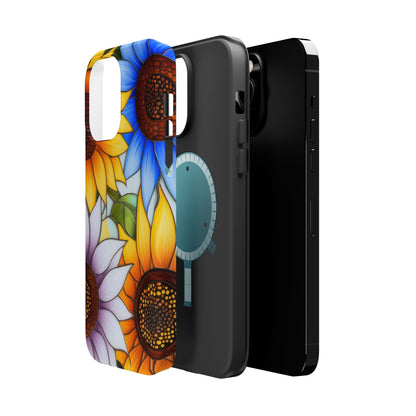 Colorful Sunflowers MagSafe® Compatible Tough Case for iPhone
