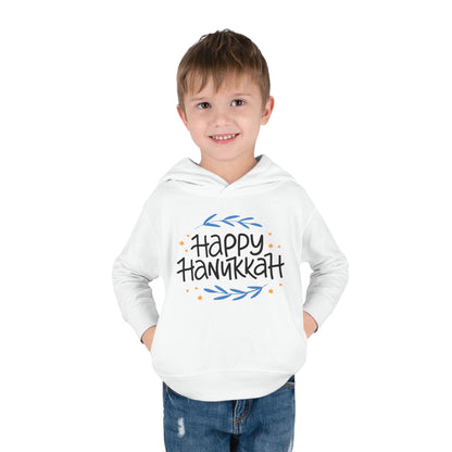 Happy Hanukkah 2 Toddler Pullover Fleece Hoodie