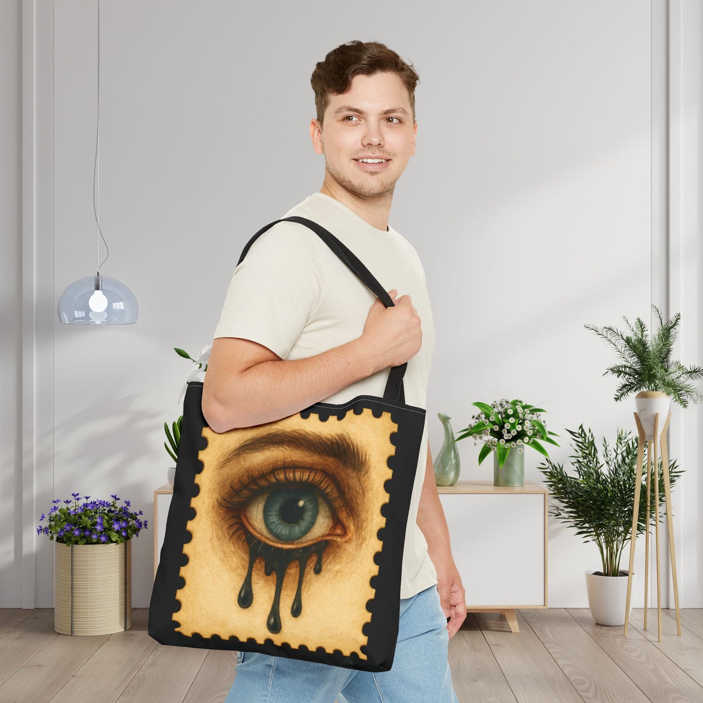 Drip Gaze Canvas Tote Bag