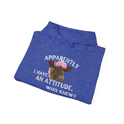 Apparently I Have An Attitude; Who Knew? Heavy Blend™ Hooded Sweatshirt