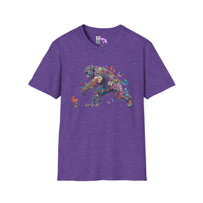 Flowers & Butterflies Bigfoot Adult T-shirt