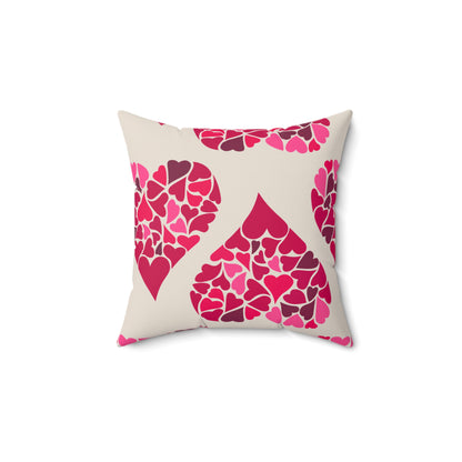 Simple Hearts Throw Pillow