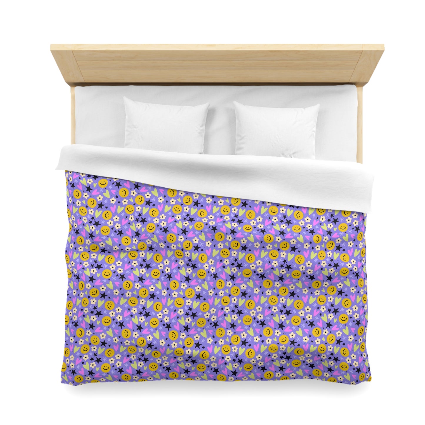 Happy Little Things Microfiber Duvet Cover