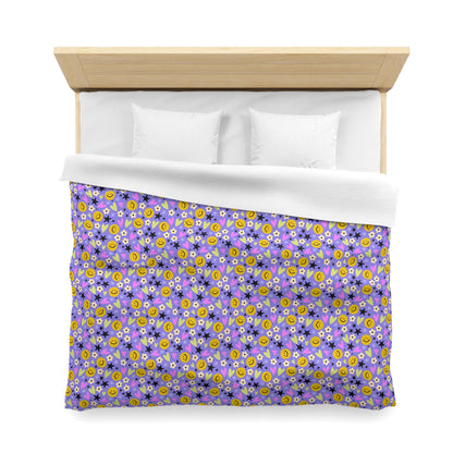 Happy Little Things Microfiber Duvet Cover