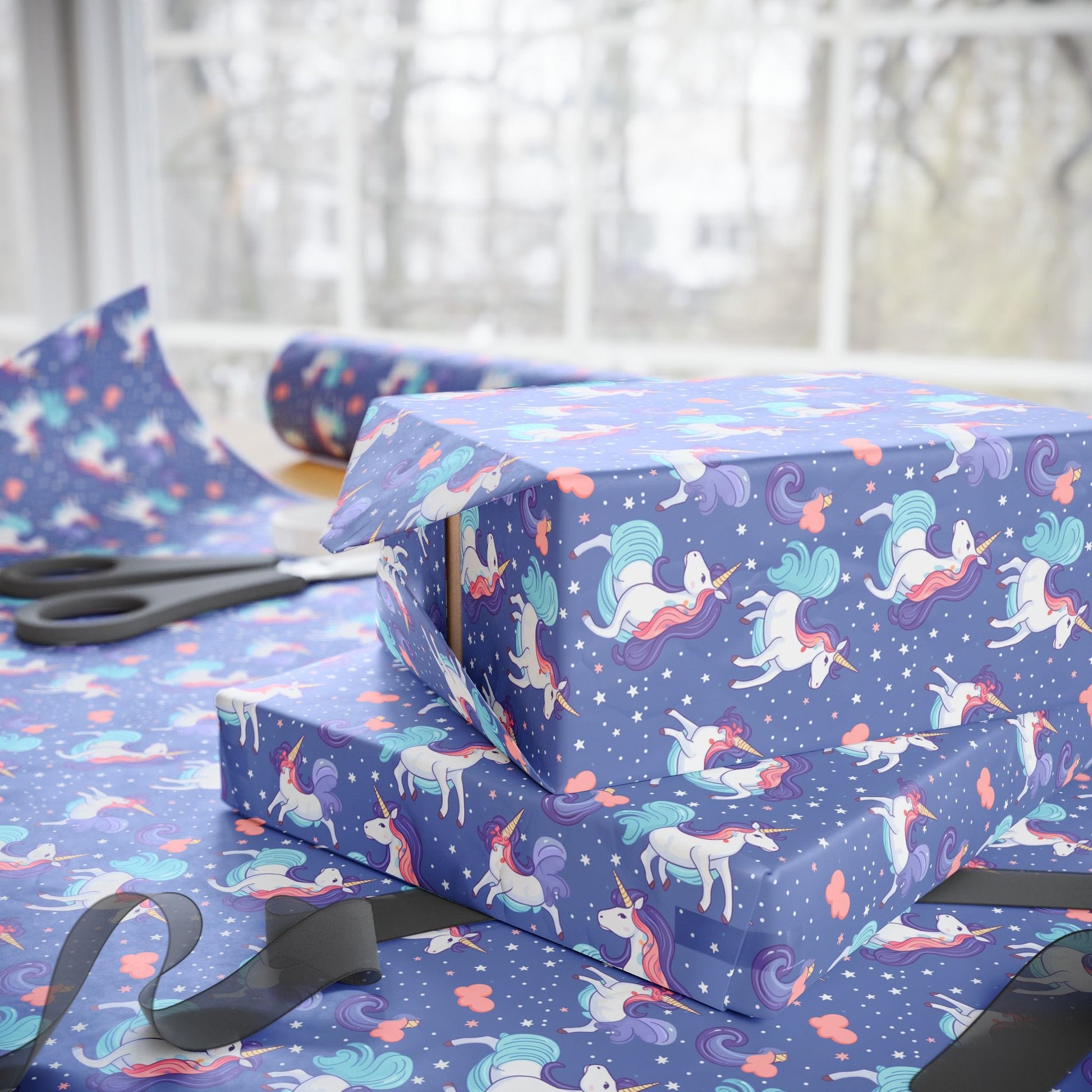 Dreamy Unicorn Sky Wrapping Paper