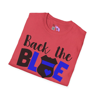 Back The Blue (Badge) Adult T-shirt