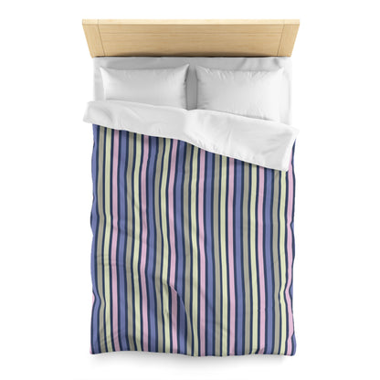 Earthy Stripes Microfiber Duvet Cover