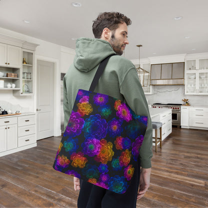 Luminous Carnations Canvas Tote Bag