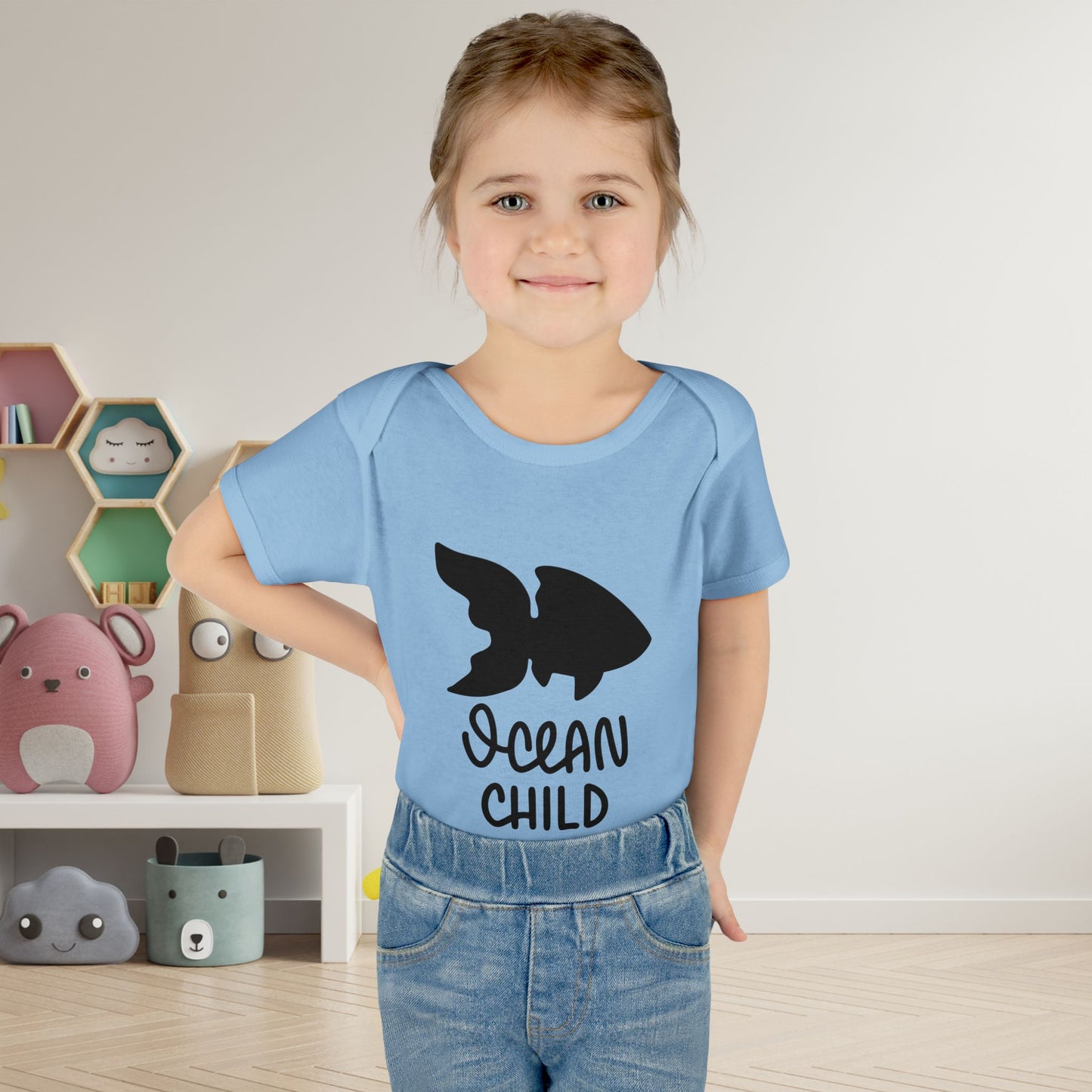 Ocean Child Infant Baby Rib Bodysuit