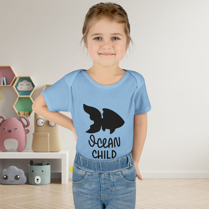Ocean Child Infant Baby Rib Bodysuit