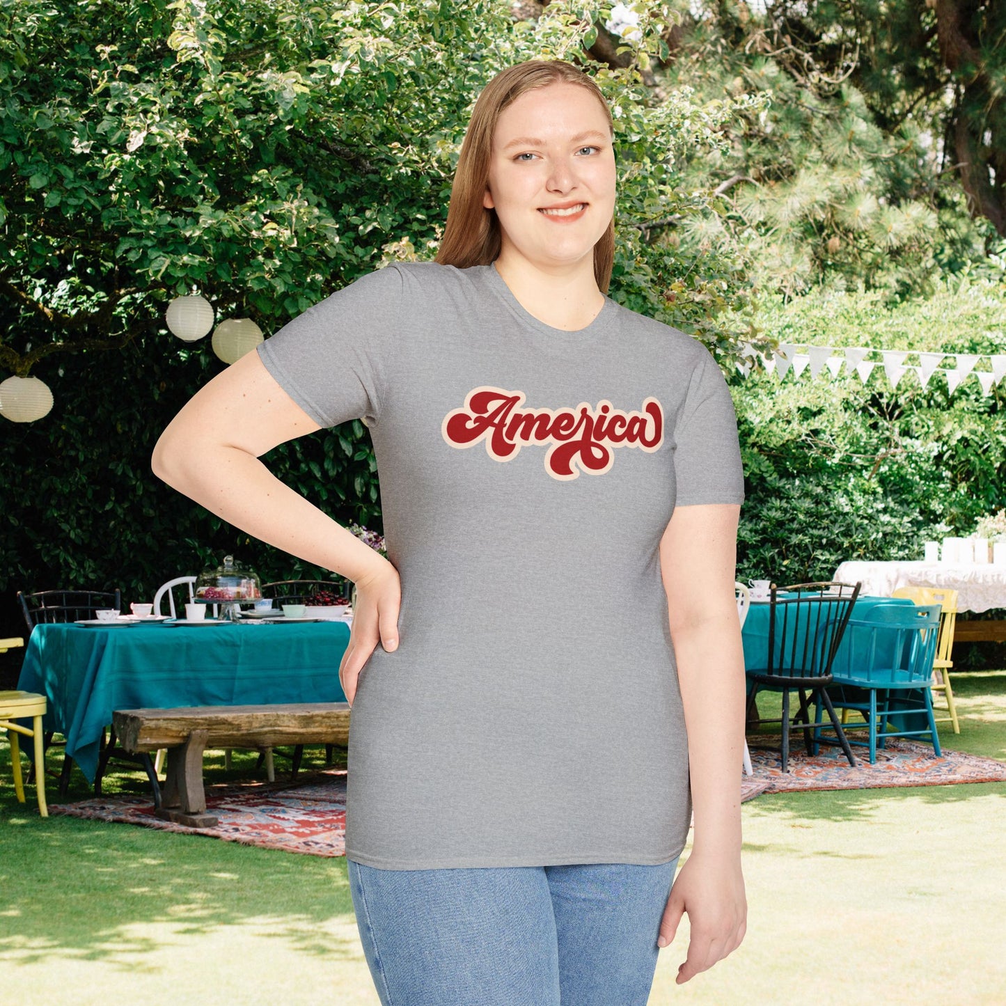 Retro America Adult T-shirt