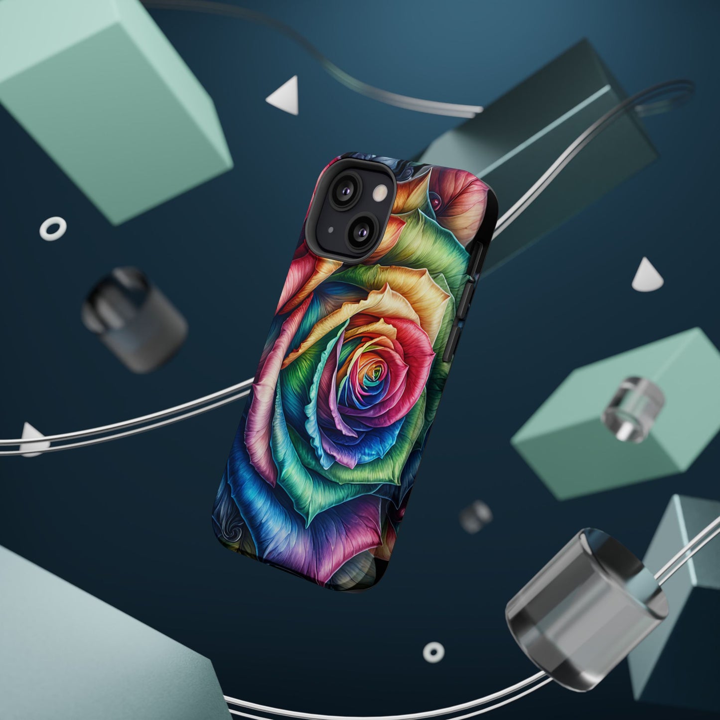 Colorful Rose MagSafe® Compatible Tough Case for iPhone