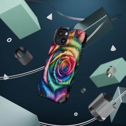 Colorful Rose MagSafe® Compatible Tough Case for iPhone