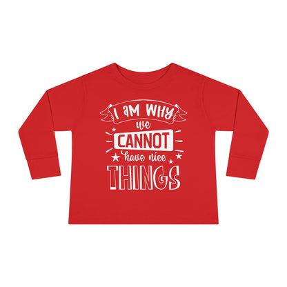I Am Why We Cannot Have Nice Things Long Sleeve Tee