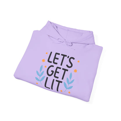 Hanukkah Let's Get Lit Heavy Blend™ Hooded Sweatshirt