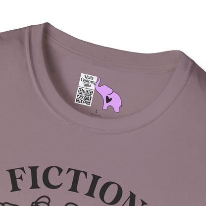 Fiction Addiction (Flowers, Open Book) Adult T-shirt