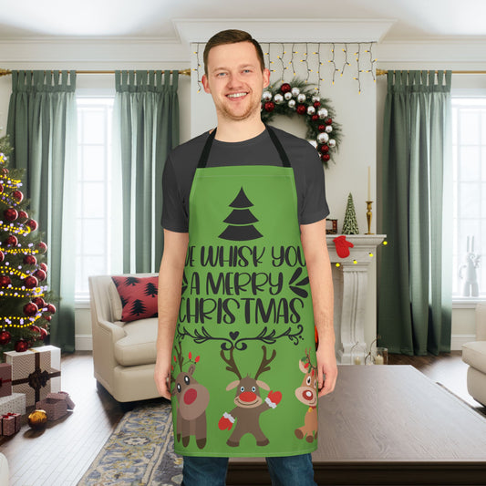 We Whisk You A Merry Christmas Reindeer Apron