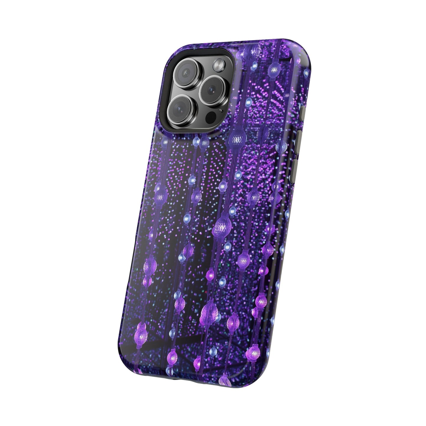 Purple Raindrops MagSafe® Compatible Tough Case for iPhone