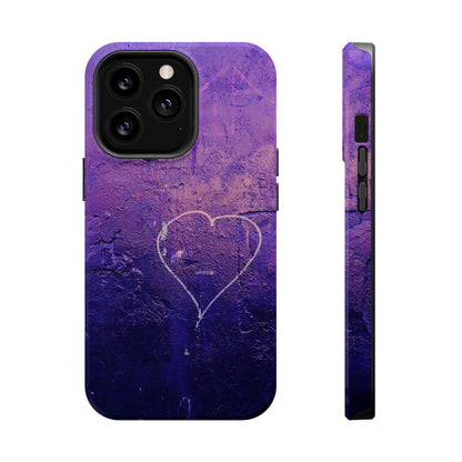 Purple Heart Wall MagSafe® Compatible Tough Case for iPhone
