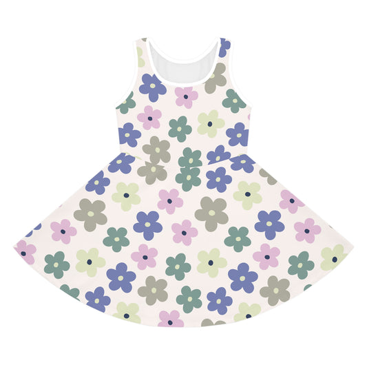 Earthbound Blooms Girls' Sleeveless Sundress