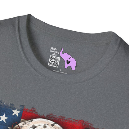 America Skull Adult T-shirt