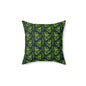 Emerald Canopy Frogs Throw Pillow