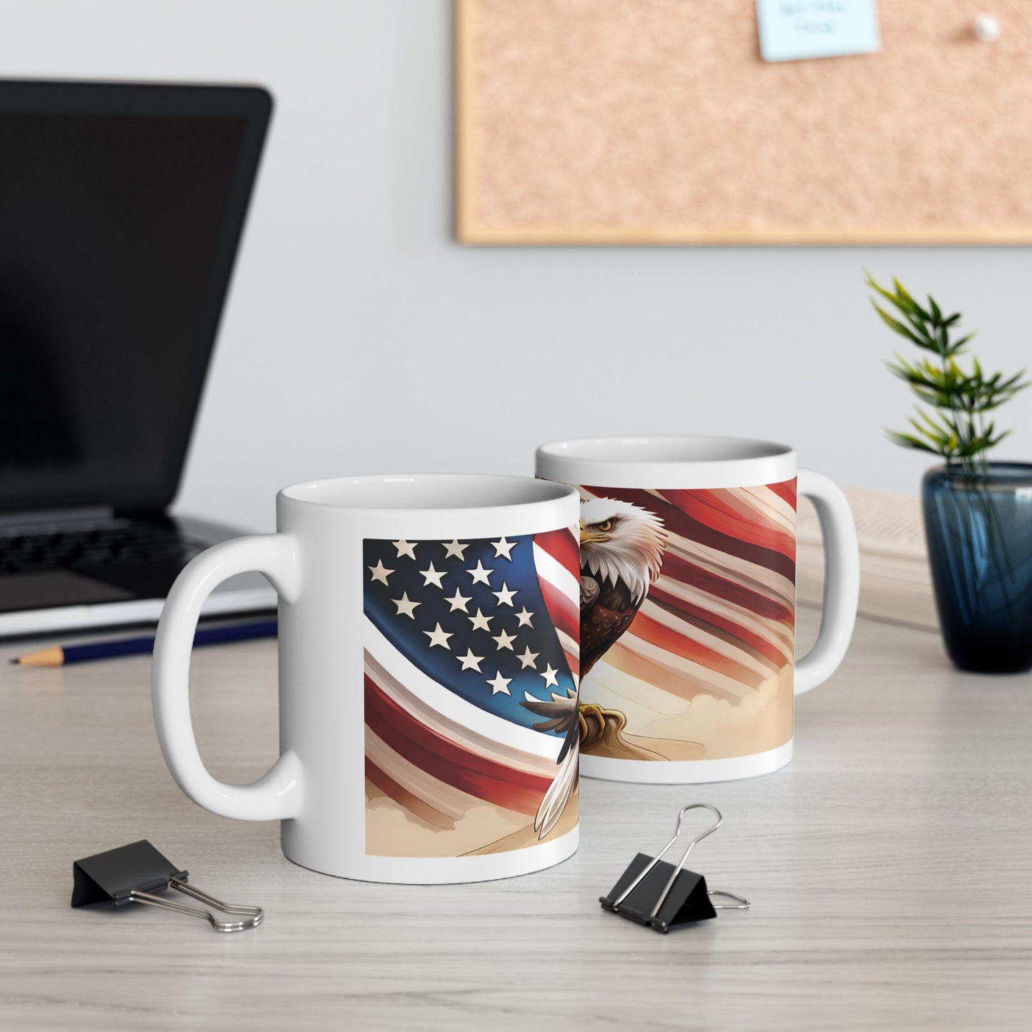 American Bald Eagle Ceramic Mug, (11oz, 15oz)