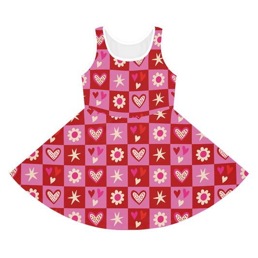 Valentine Toss Girls' Sleeveless Sundress