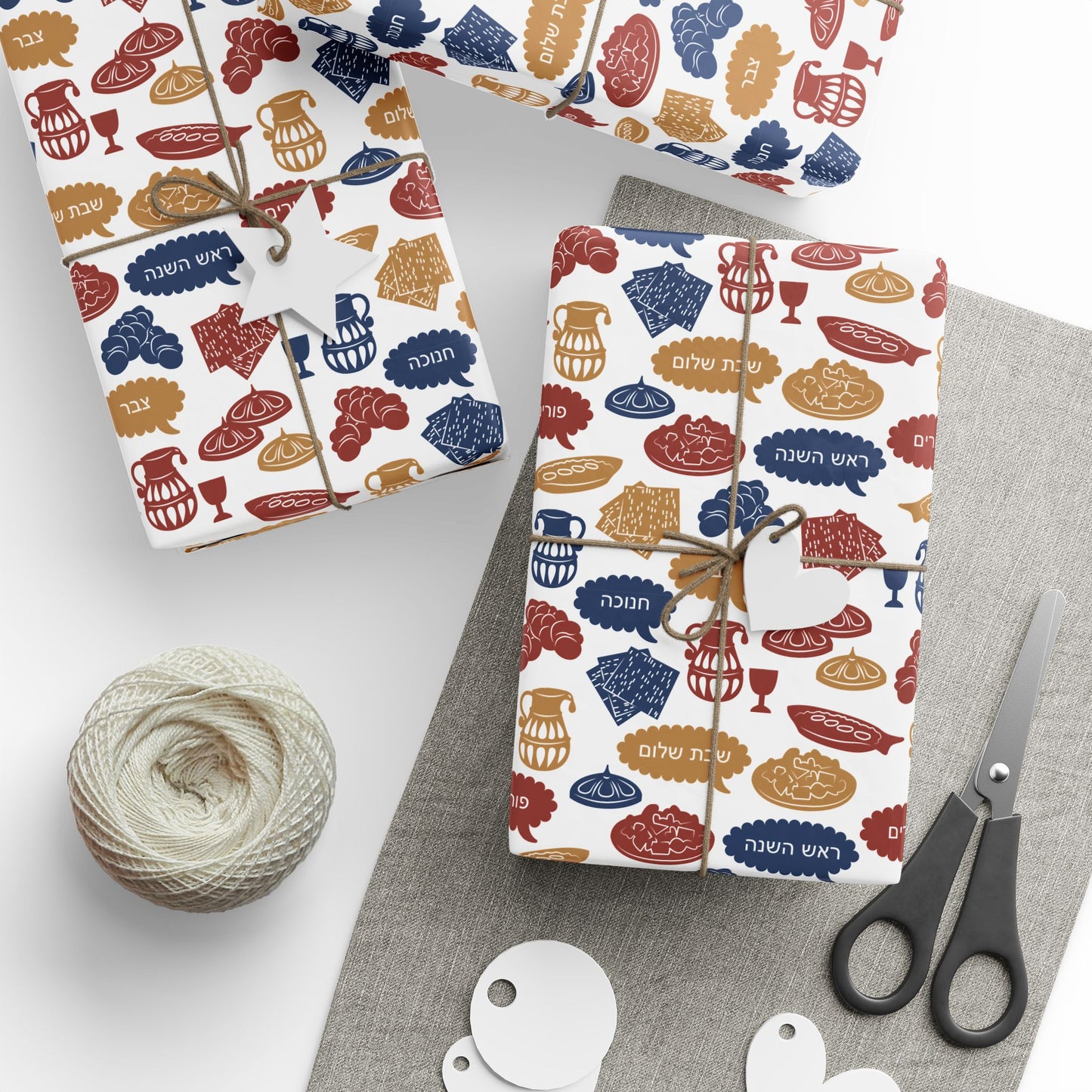 Sacred Traditions Hanukkah Wrapping Paper