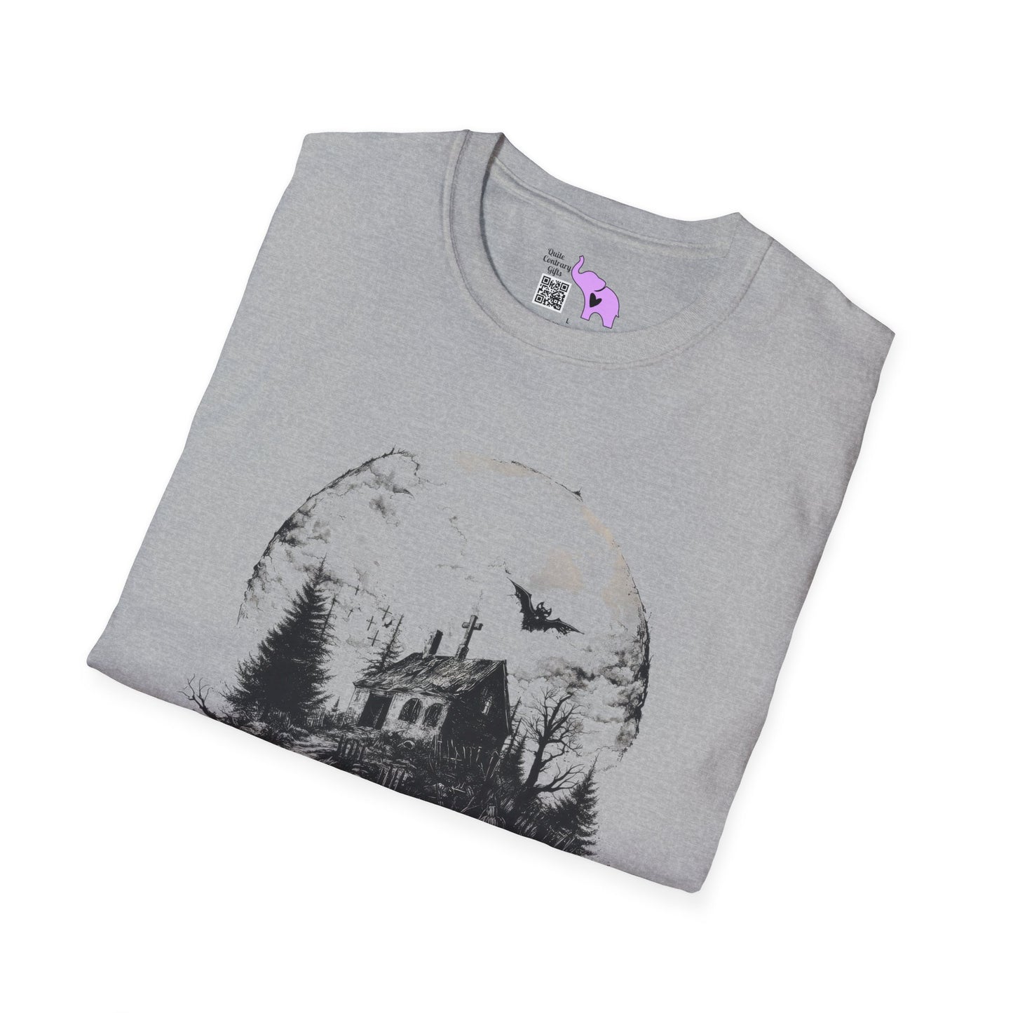 Creepy Full Moon Adult T-shirt