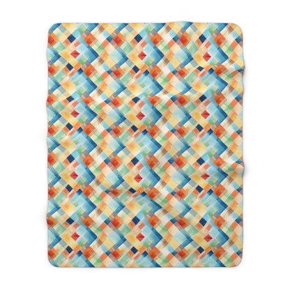 Rustic Radiance Sherpa Fleece Blanket