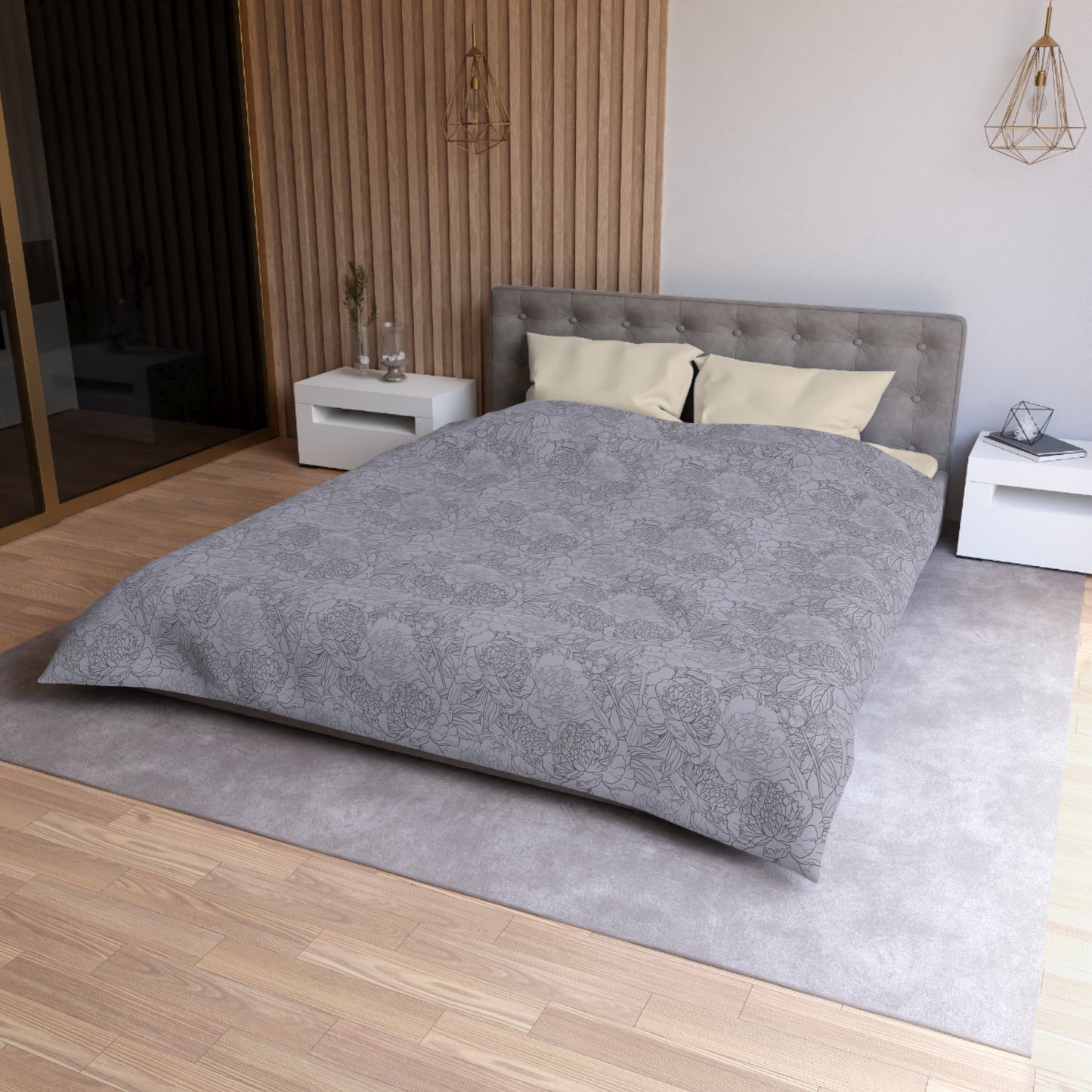 Dusty Bloom Microfiber Duvet Cover