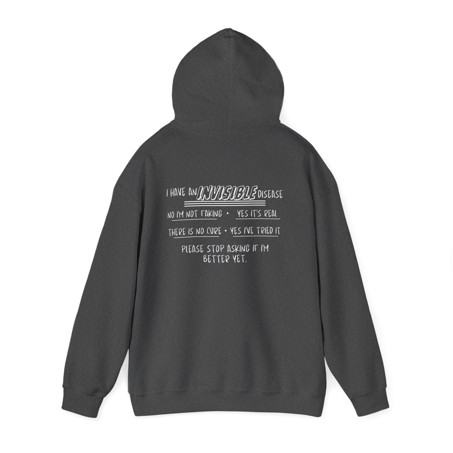 I'm An Invisible Warrior Heavy Blend™ Hooded Sweatshirt