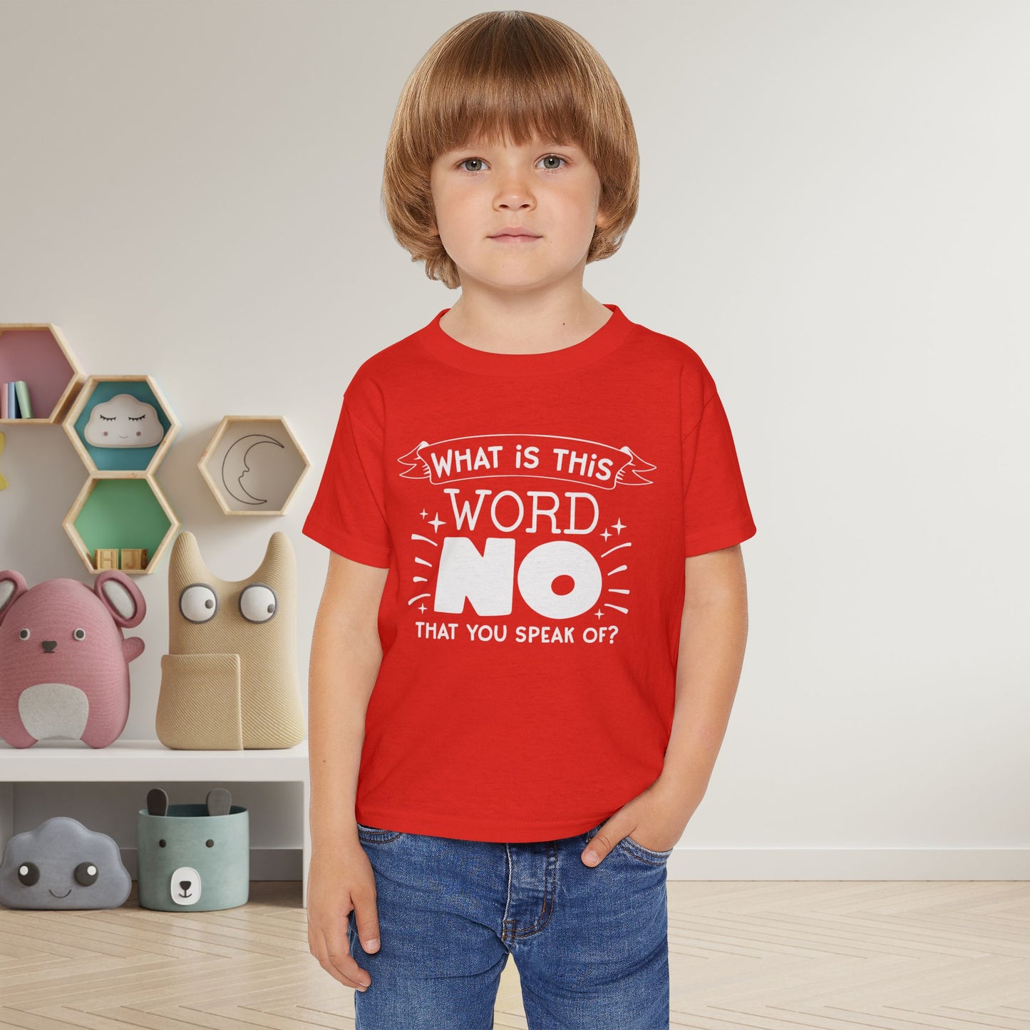 What Is This Word No That You Speak Of? Heavy Cotton™ Toddler T-shirt