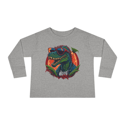 Cool Dinosaur Toddler Long Sleeve Tee