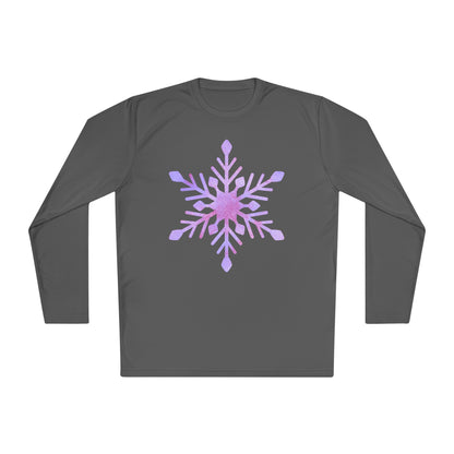 Large Snowflake Adult Long Sleeve Tee