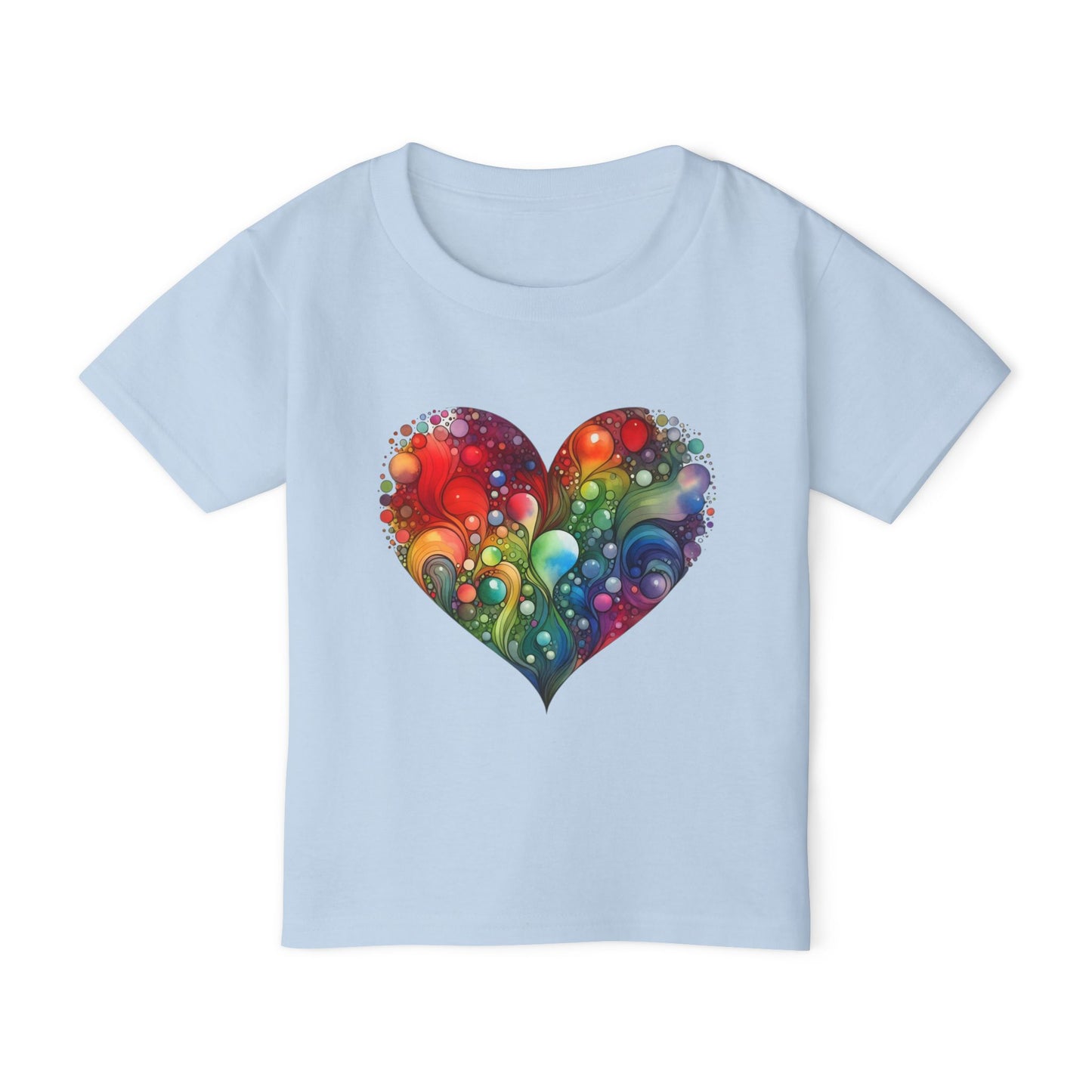 Color Burst Heart Heavy Cotton™ Toddler T-shirt