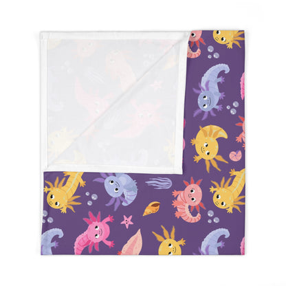 Axolotl Adventures Baby Swaddle Blanket