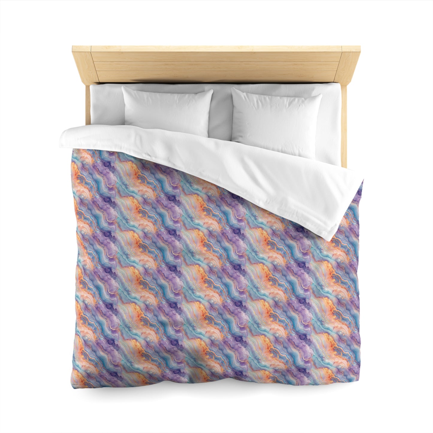 Dreamwave Marble Microfiber Duvet Cover