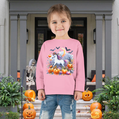 Halloween Unicorn Toddler Long Sleeve Tee