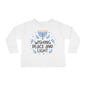 Hanukkah Wishing Peace & Light Toddler Long Sleeve Tee