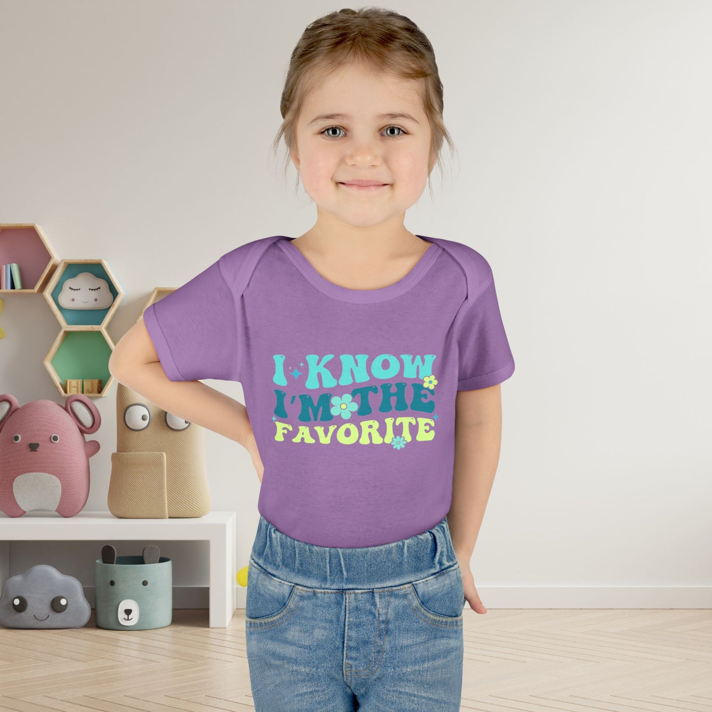 I Know I'm The Favorite Infant Baby Rib Bodysuit