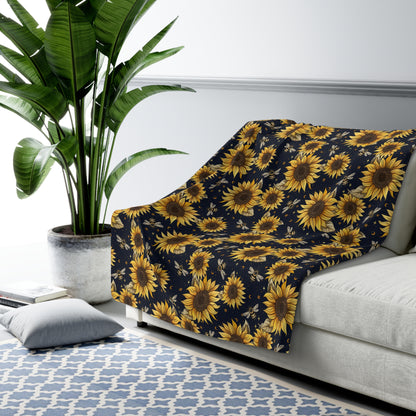 Sunflowers & Bees Duvet Bedding Set