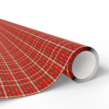 Santa’s Workshop Stripes Wrapping Paper