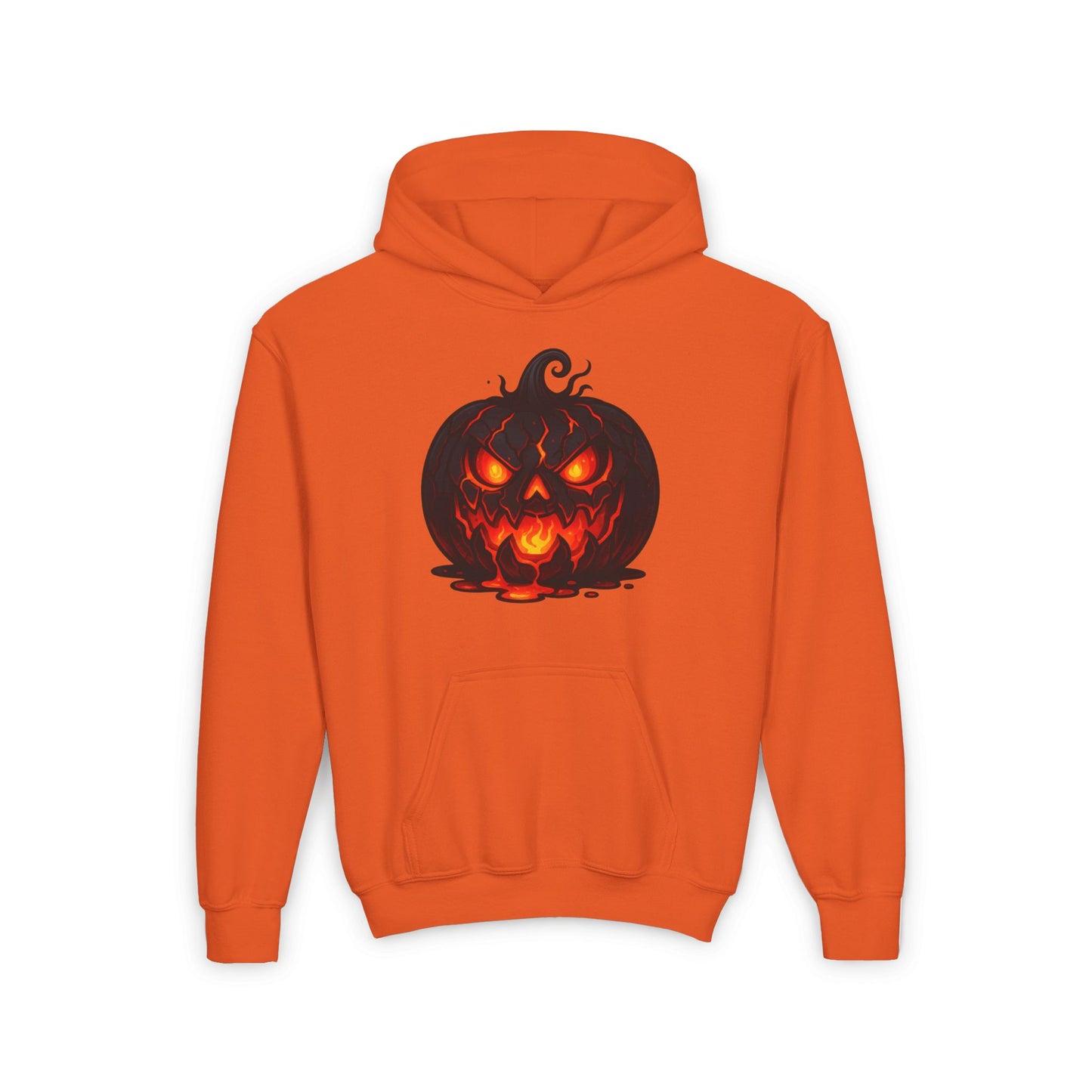 ""Inferno Jack-O’-Lantern Youth Heavy Blend Hoodie