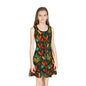Kujichagulia Waves Girls' Sleeveless Sundress